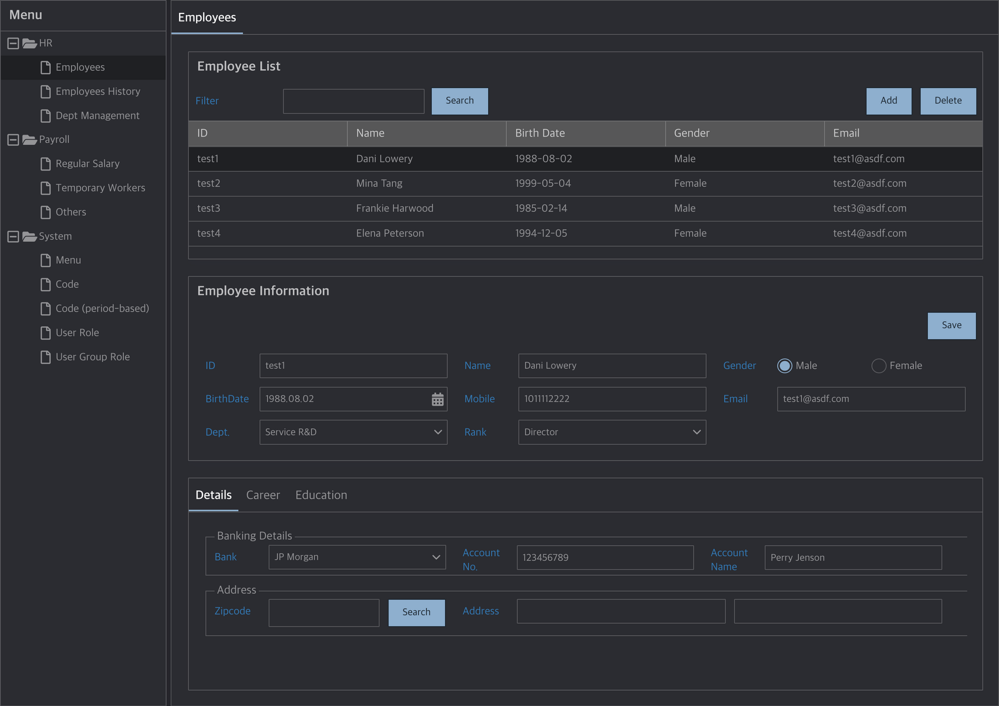 Ext JS Themes - Mercury Dark Theme | ExtJS Theme Store – Ext JS Themes ...