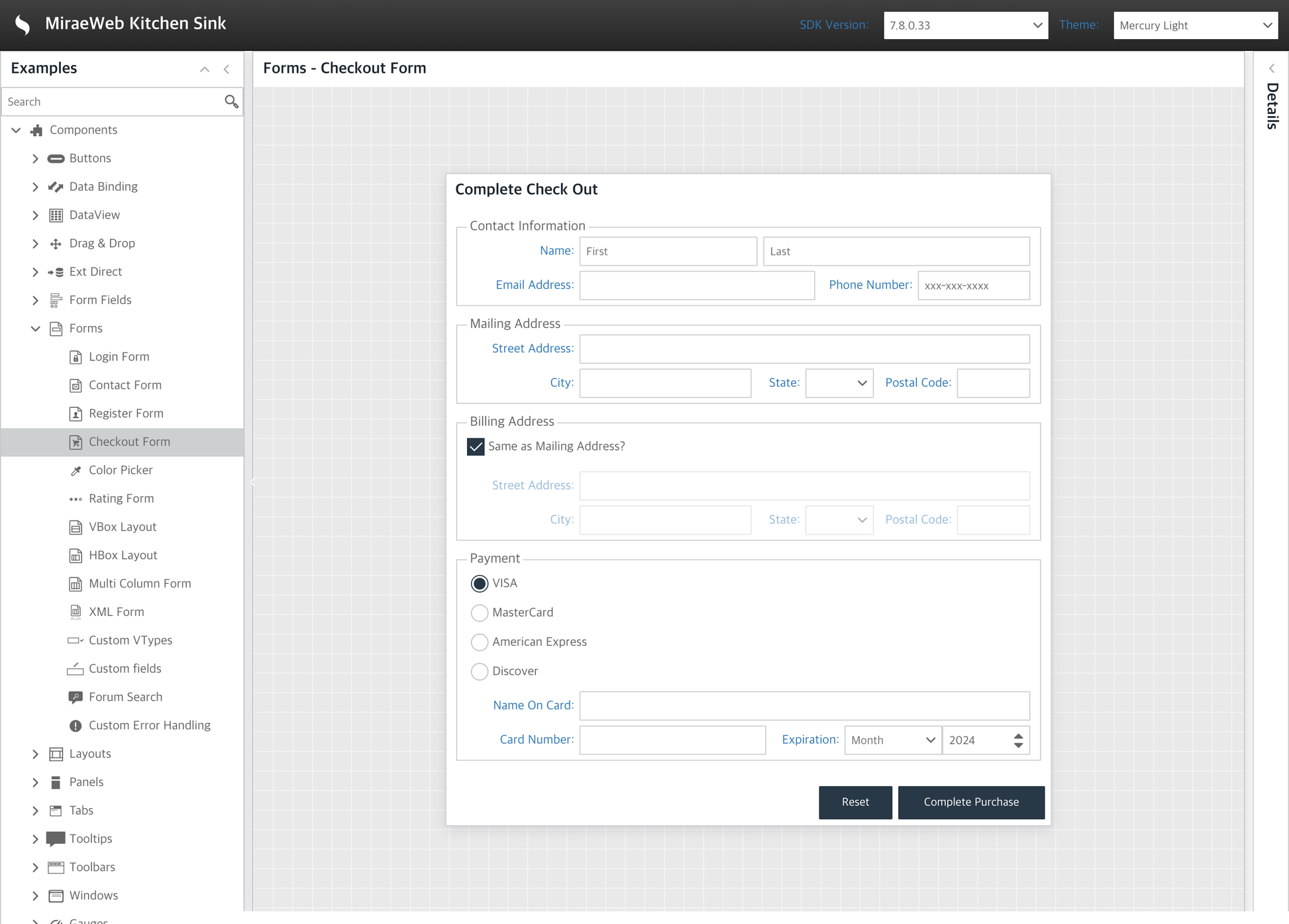 Mercury Light Theme