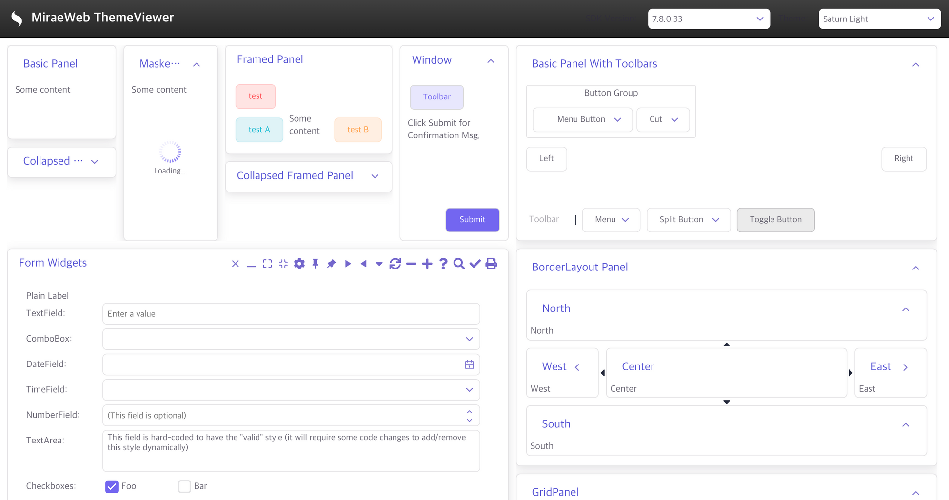Saturn Light Theme