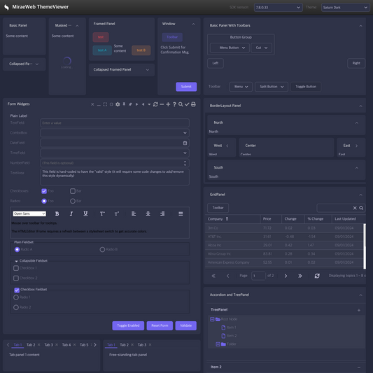 Saturn Dark Theme